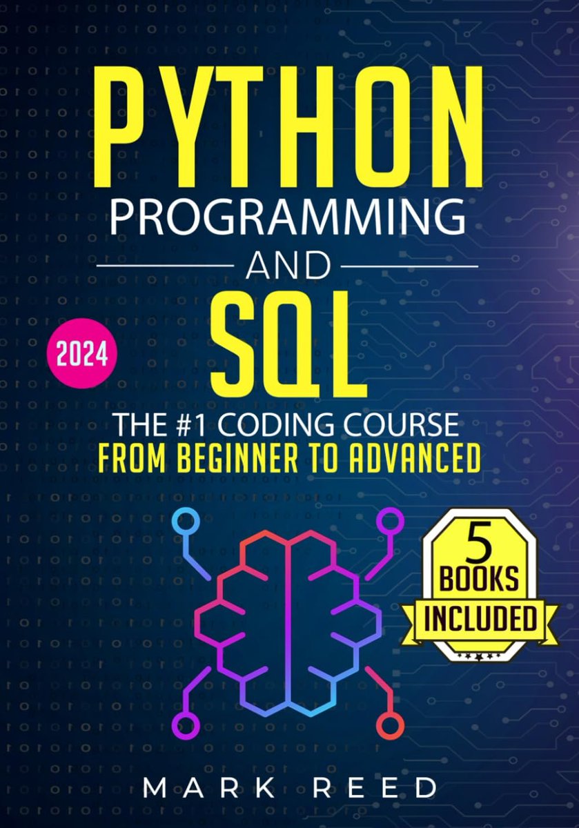 KirkDBorne's tweet image. #Python Programming and #SQL: 5 books in 1 - The #1 Coding Course from Beginner to Advanced: amzn.to/40dHgjC
————
#DataScience #DataScientists #Coding #MachineLearning #BigData #Databases #DataAnalytics #Analytics