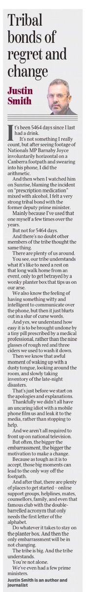 Column. This one’s a bit personal. As it is for everyone in the tribe. @theheraldsun