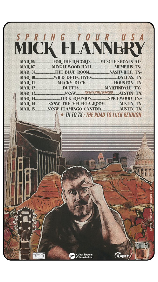 These gigs next month are now all on sale. Thank you info from mickflannery.com