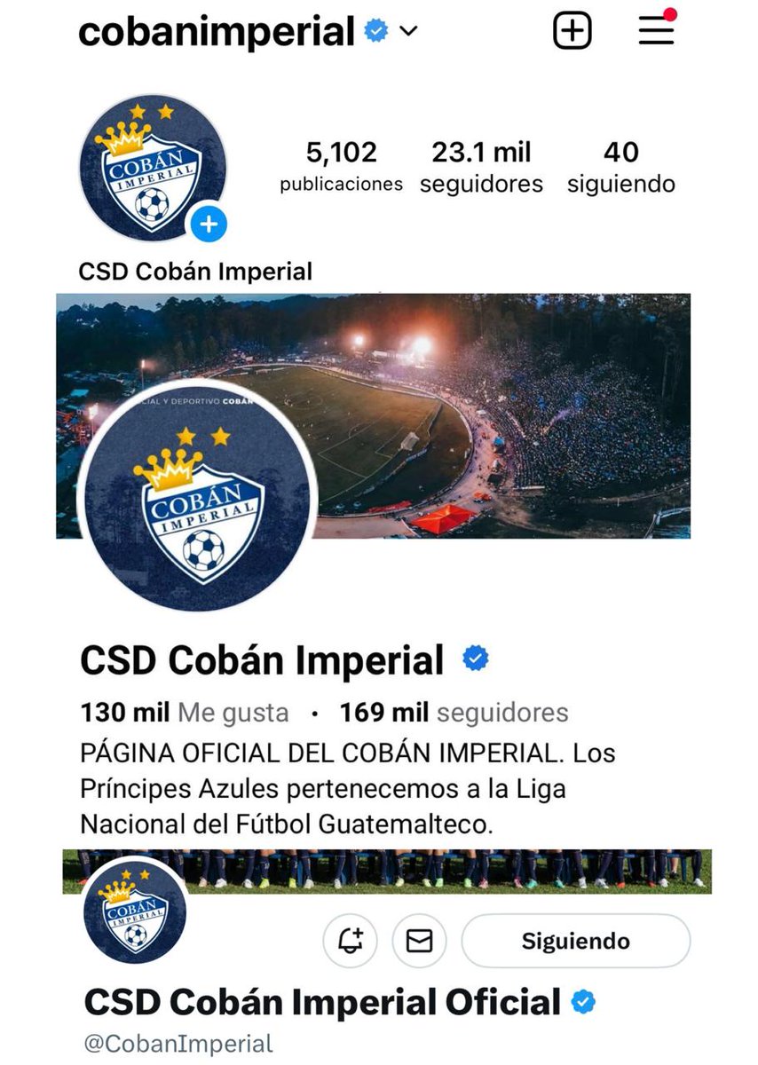 Una afición grande merece redes grandes 😎

Instagram ✅️
Facebook ✅️
X ✅️

#VamosCobaneros #DaleAzul