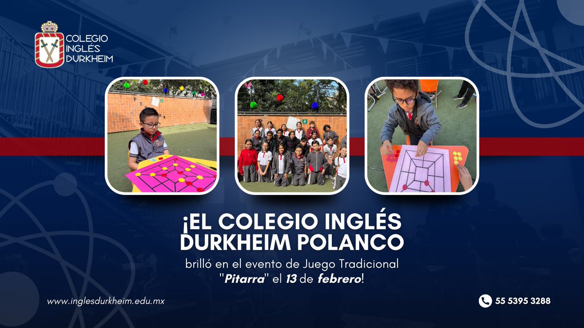 Durkheimingles's tweet photo. 🎭🧩 ¡La concentración y el pensamiento crítico estuvieron en su máximo esplendor en el evento de "Pitarra" del 13 de febrero en el Colegio Inglés Durkheim Polanco! Nuestros alumnos demostraron su destreza en este juego tradicional. #HabilidadesMentales #PitarraDurkheim https://t.co/BFJESsG46f