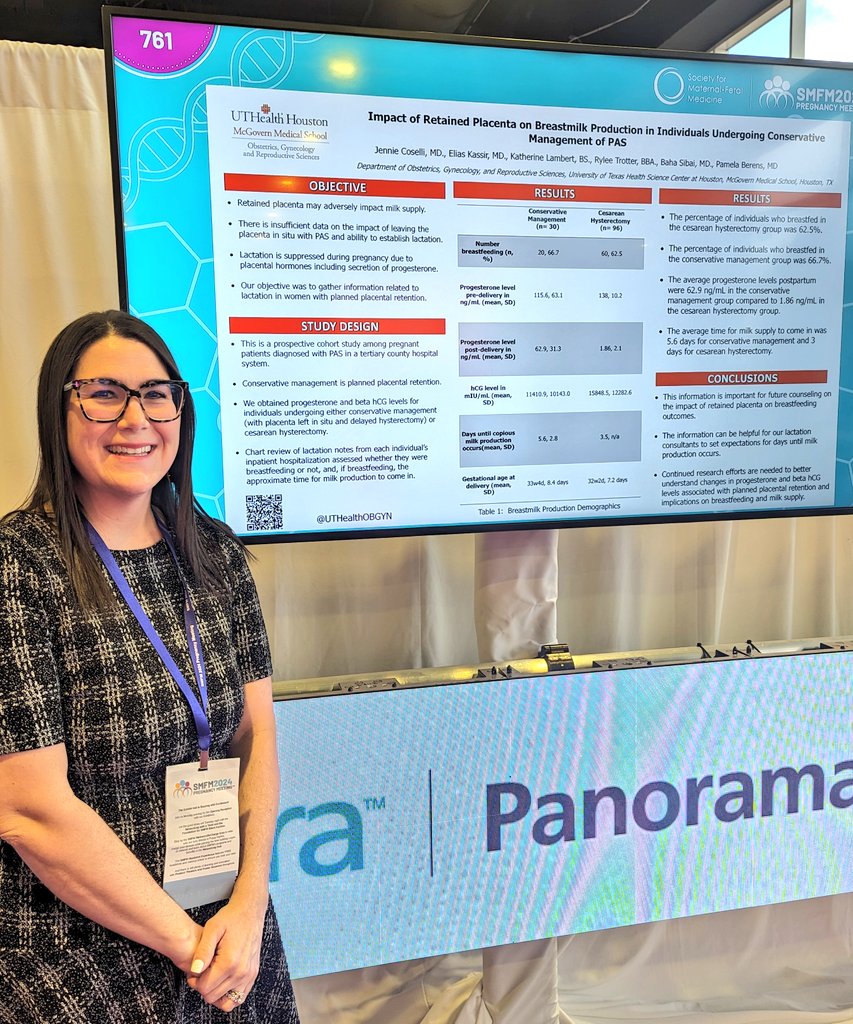 Pan-American Soc for the Placenta Accreta Spectrum (@passquared) on Twitter photo Patient-driven questions inspired <a href="/UTHealthHouston/">UTHealth Houston</a> MFM Fellow Jennie Coselli to investigate breast milk production after CM of #PAS
Breast milk production takes 3 days for C-hyst vs 5.6 days for CM
#SMFM24 #breastfeeding Patient-driven questions inspired <a href="/UTHealthHouston/">UTHealth Houston</a> MFM Fellow Jennie Coselli to investigate breast milk production after CM of #PAS
Breast milk production takes 3 days for C-hyst vs 5.6 days for CM
#SMFM24 #breastfeeding