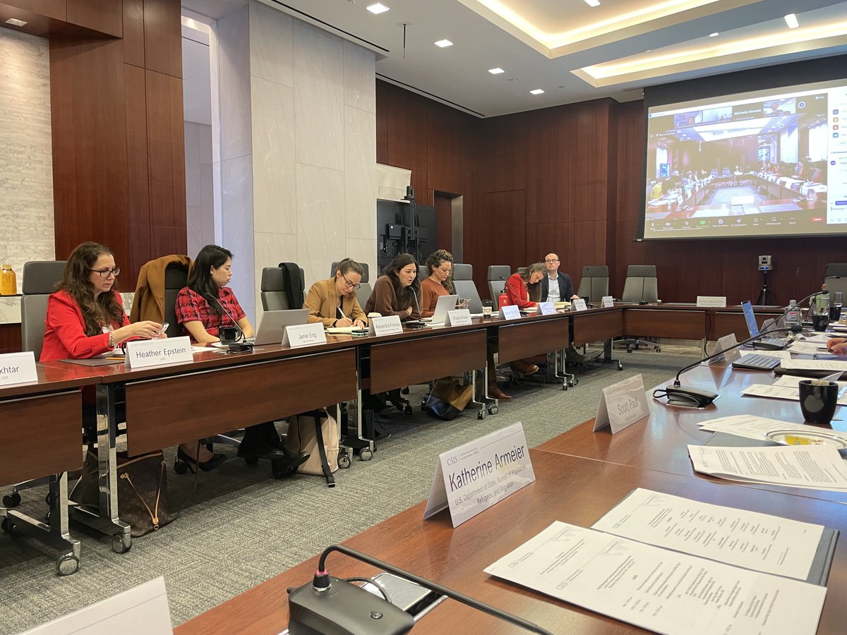 Today, @GlobalCtr was pleased to contribute to a multistakeholder working group on #dereisking and financial access for #NPOs hosted by @CSIS with support from @USAID. The mounting humanitarian crisis globally only underscores the immediate critical need for practical solutions.