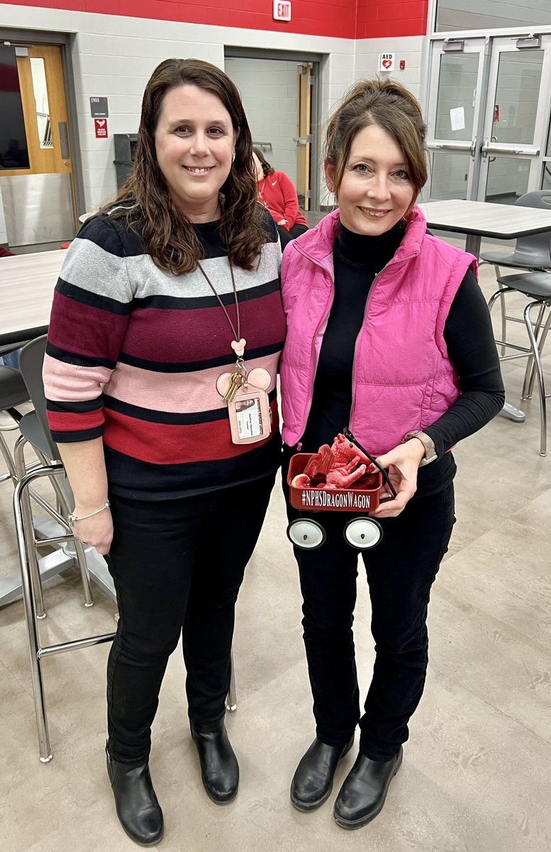 Today, Mrs Meredith passed the <a href="/NPHSDragonWagon/">Dragon Wagon</a> to Mrs Haney.

She praised her calm and caring style of teaching and her ability to challenge students to push themselves outside their comfort zone in speech class. 

NPHS is lucky to have Mrs Haney!

<a href="/VoelzJames/">New Palestine High School</a> @SouthernHancock