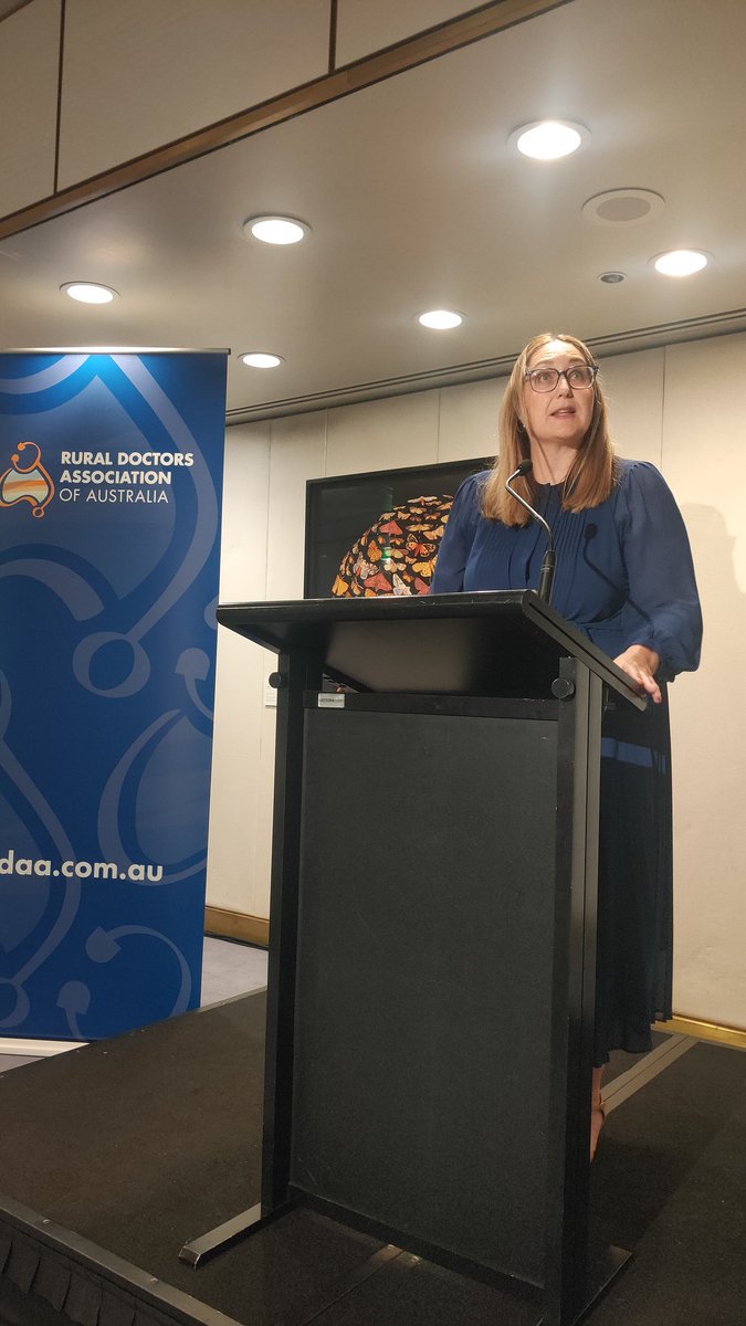 Minister McBride delivering an opening address at our annual Politicians forum #ruralhealth #auspol #DestinationRural #gorural