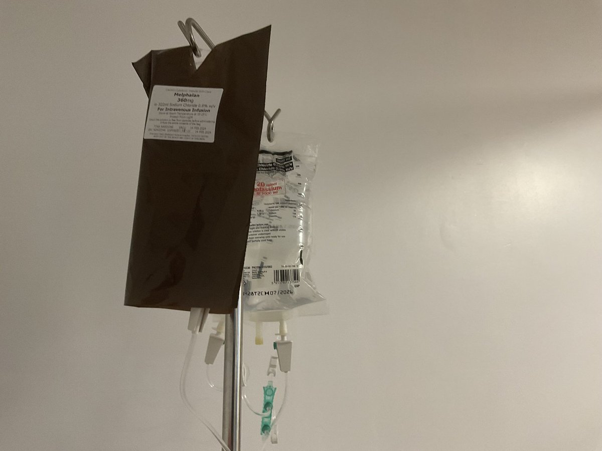 tina_nardone's tweet photo. Today was high dose chemo ready for stem cell transplant tomorrow @BlackpoolHosp https://t.co/okTCwNuzZD