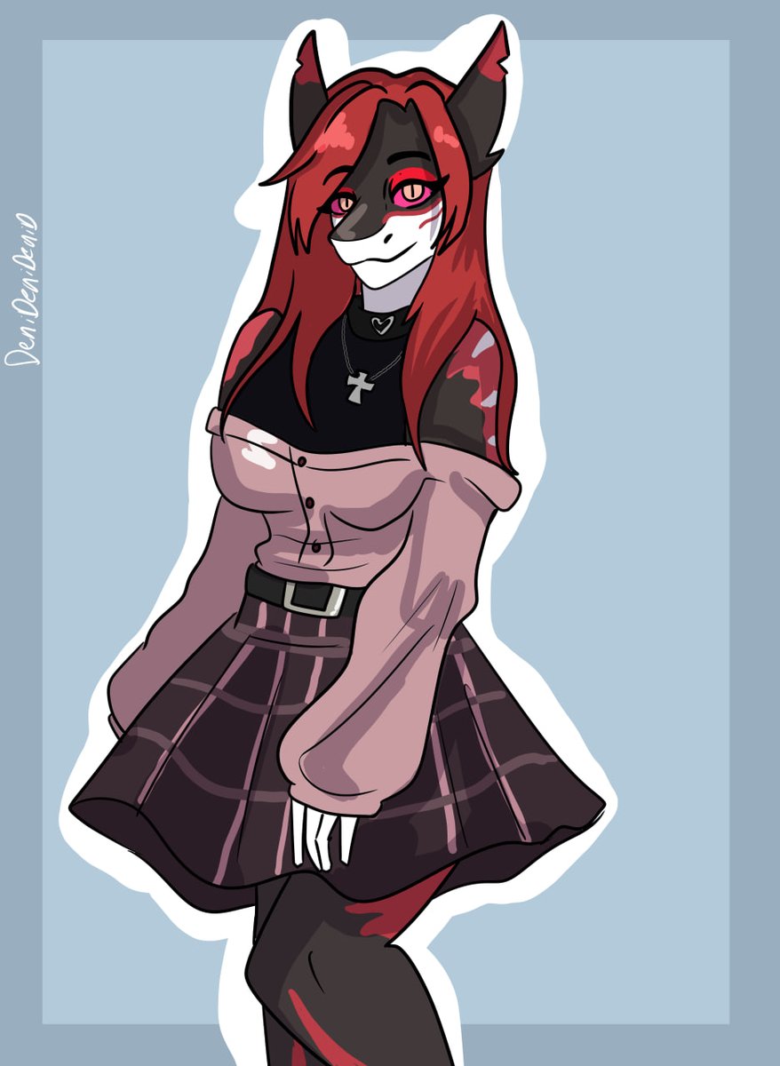 DeniArts's tweet photo. → digital art piece.   
→ Payment upfront, via transferwise or paypal.   
→ Commissions always start after payment.   
→3 days deadline delivery (Im reply faster on discord btw)    #Yourocwearingthis #commission #commissionsopen https://t.co/QFmCKM5AXs