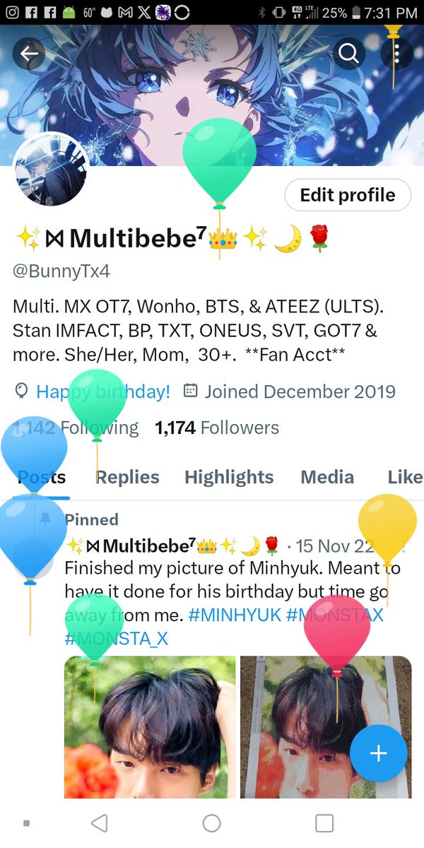 Got my birthday balloons. Feels like just another day.