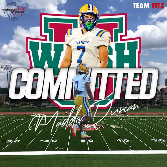 Fitz Performance (@fitzperformance) on Twitter photo Shoutout to Team Fitz Athlete <a href="/MaddoxDuncan7/">Maddox Duncan</a> (Francis Howell High school) for committing to play football for Washington University. Let’s Go Maddox! 💪🏼 #teamfitz Shoutout to Team Fitz Athlete <a href="/MaddoxDuncan7/">Maddox Duncan</a> (Francis Howell High school) for committing to play football for Washington University. Let’s Go Maddox! 💪🏼 #teamfitz