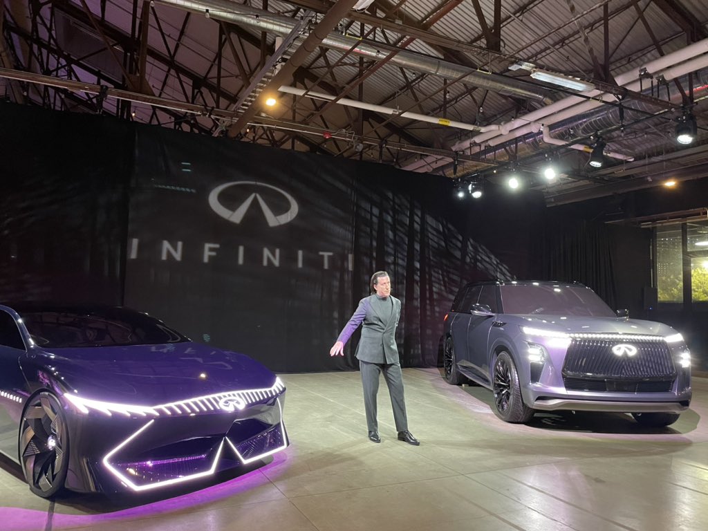 PetrinaGentile's tweet photo. #infiniti #concepts #visionqe #electric #qxmonograph #suv #cias @globedrive https://t.co/ixeMlLPifW