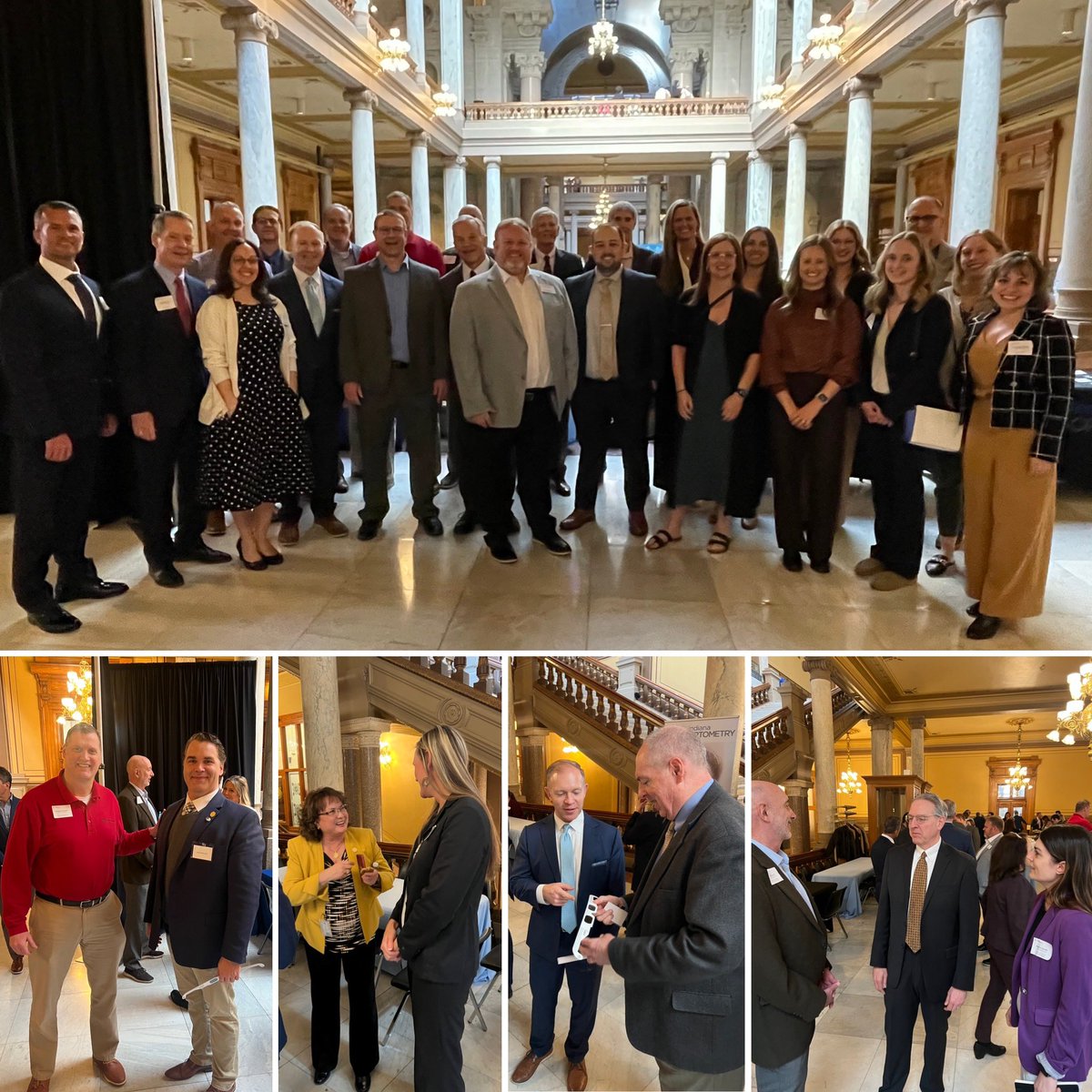 Tuesday’s #Optometrists Day at the Statehouse with <a href="/IndianaEyeDocs/">IN Optometric Assoc.</a> was a success.  Over 55 legislators stopped by to grab lunch &amp; talk with members.

Legislators also picked up a pair of solar eclipse viewing glasses for the big day — April 8. 

#Optometry #advocacy #statehouse