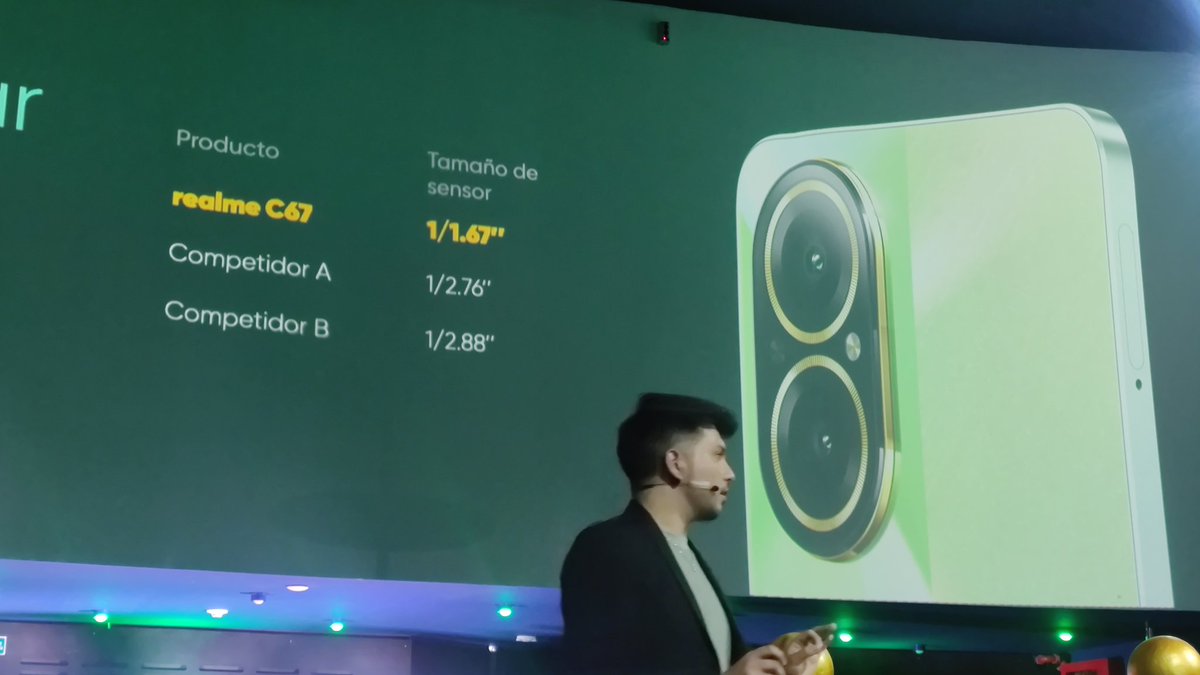technoymas's tweet image. @realme_colombia lanza su dispositivo #c67 con un atractivo precio