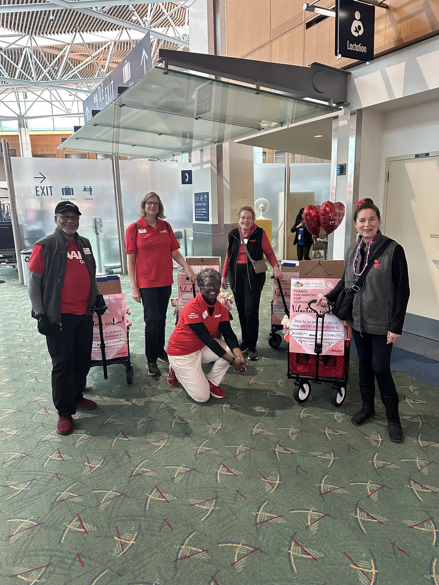 AARPOR's tweet photo. We had a wonderful time today at #flypdx spreading @wishofalifetime #CupidCrew love and connection! https://t.co/YVWsTcMhy4