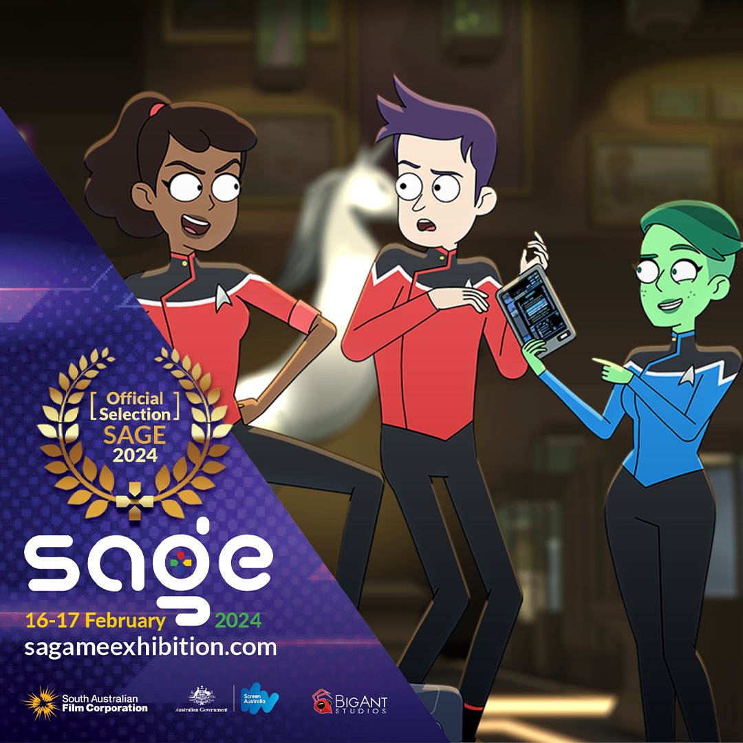 We're excited to attend SAGE this week with our award-winning game, Star Trek Lower Decks Mobile!

Our team will be there to show off our work and will be happy to chat about any of our previous or upcoming projects!

Entry is free! adelaidefringe.com.au/fringetix/sage…

#SAGE2024