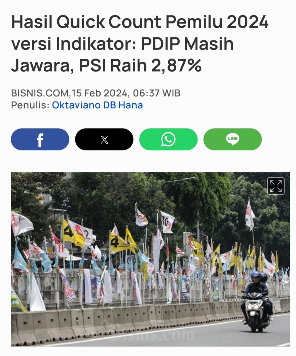 TettaDayat's tweet photo. Terjawab sudah "propaganda dusta" bahwa PDIP besar karena Jokowi. Faktanya tanpa Jokowi, PDIP masih jawaranya pemilu.

Ironisnya partai anak Jokowi cuma sampai parkiran Senayan. https://t.co/7lGhTwz2PN