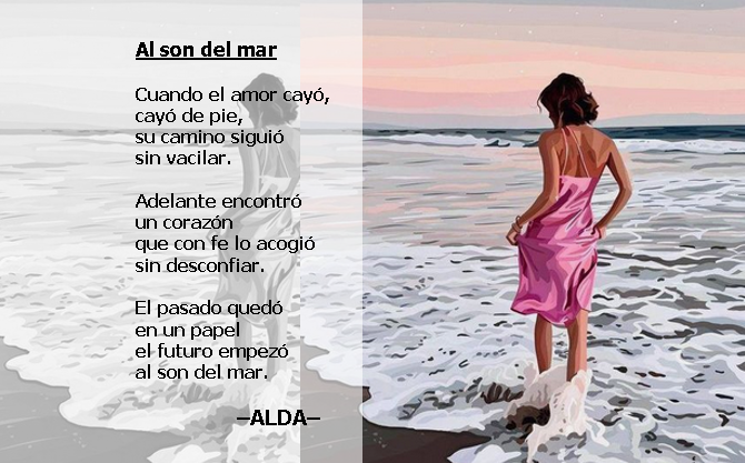 alda_pascuzzo's tweet photo. @LiterariaTriada Cuando el amor cayó,
cayó de pie,
su camino siguió
sin vacilar.
Adelante encontró
un corazón
que con fe lo acogió
sin desconfiar.
El pasado quedó
en un papel
el futuro empezó
al son del mar.
–ALDA–
#TriadAmante
#14febrero #Seguidillas
Invito: @Cegusto @derceto @neotropias https://t.co/V5SaL7Ba6G