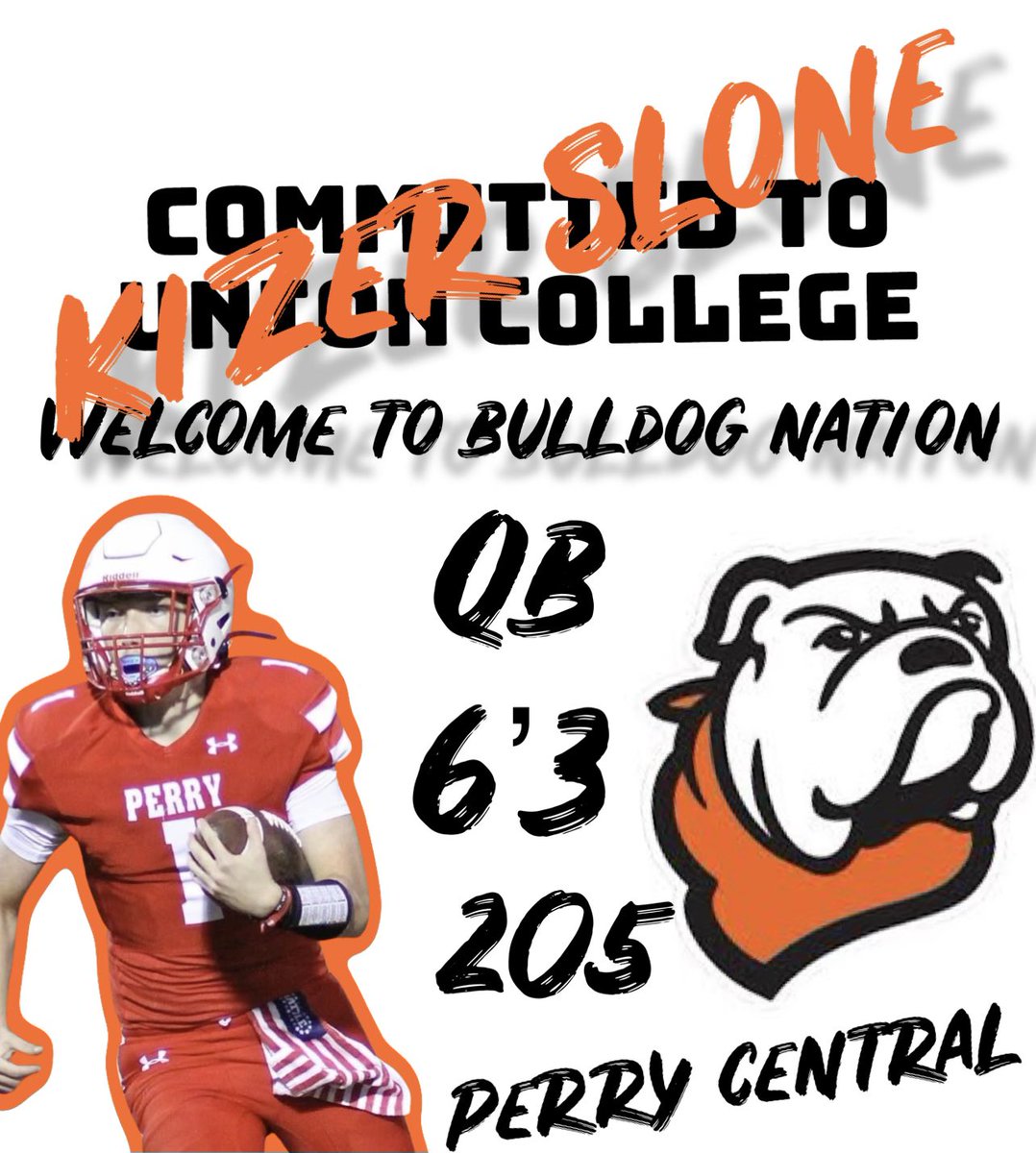 Excited to announce I’ll be furthering my athletic and academic career at Union College! Go Bulldogs!! @CoachDayUC @CoachLuttrell49 @CoachDonahue64 @PrepRedzoneKY @KPGfootball