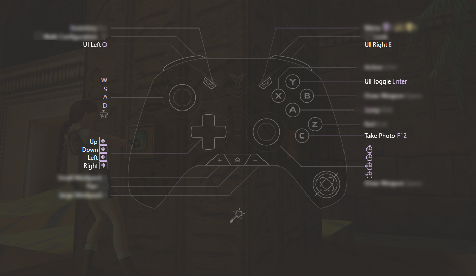 DarioMac's tweet image. Photomode is a bit unintuitive for me on PC so I made a Photomode controller config.
I just need to somehow make WASD not shoot the camera across the screen 😅
#TombRaiderRemastered #rewasd #photomode