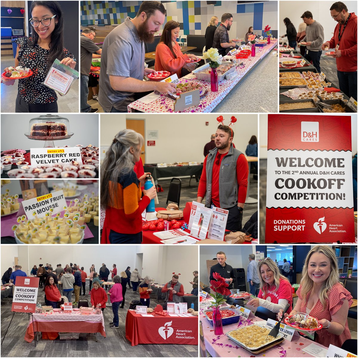 dandh's tweet photo. This Valentine’s Day we showed our love for @American_Heart by fundraising during our 2nd Annual @dandh_cares Cookoff Competition. This year’s theme was “Just Desserts!” making it extra sweet for our employee co-owners to support the AHA. 🍰 #HeartMonth #BuiltForGiving https://t.co/C1t8Qyorsk