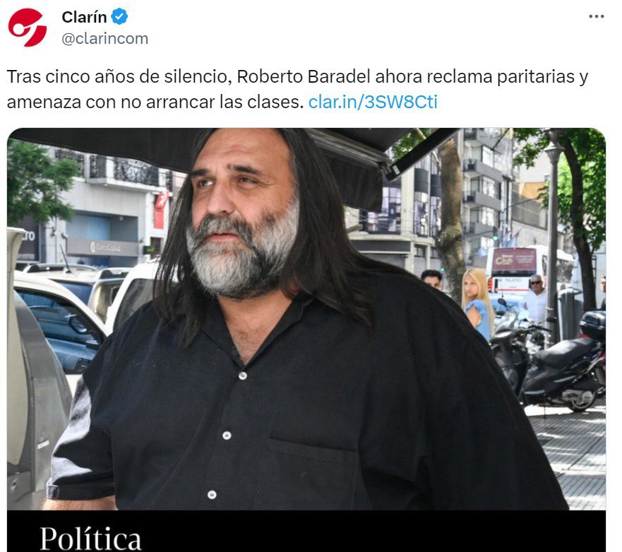 La educación tiene que ser declarada servicio esencial para que estos tipos no usen a los chicos de rehenes.