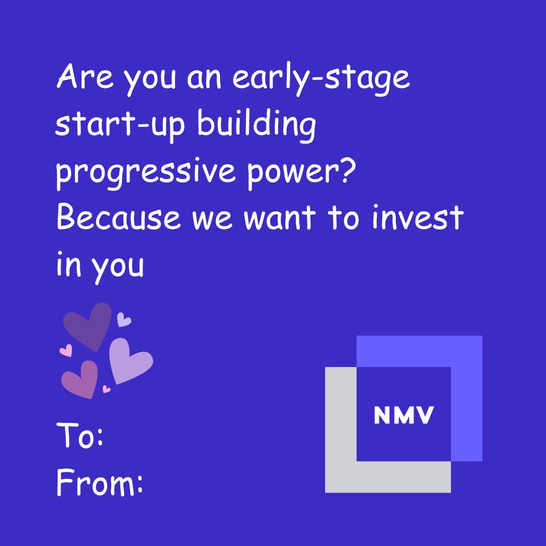🏹 Will you be our... ...next early stage for-profit or AI-focused nonprofit we invest in? 💘 Apply here: newmediaventures.org/intake