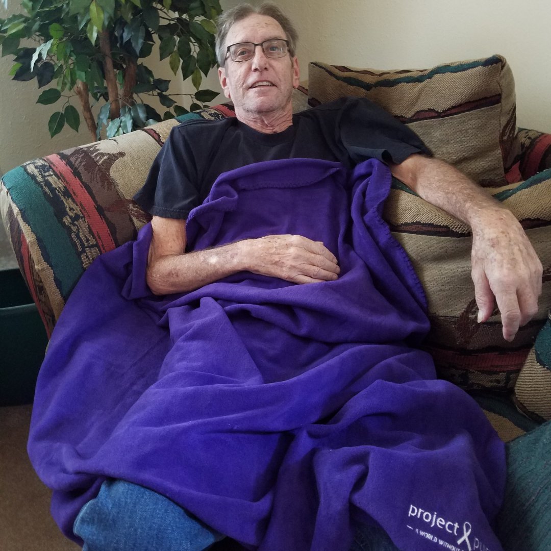 Run4Purple's tweet photo. A donation of $36 is all it takes to send a patient a blanket and care package. It's gestures like these that bring joy and smiles to patients like these. Let's spread the love to patients this Valentine's Day: https://t.co/LnGsLti90z https://t.co/lDjgl2eLwo