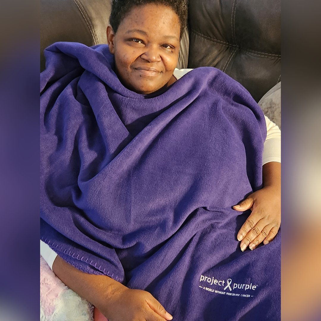 Run4Purple's tweet photo. A donation of $36 is all it takes to send a patient a blanket and care package. It's gestures like these that bring joy and smiles to patients like these. Let's spread the love to patients this Valentine's Day: https://t.co/LnGsLti90z https://t.co/lDjgl2eLwo