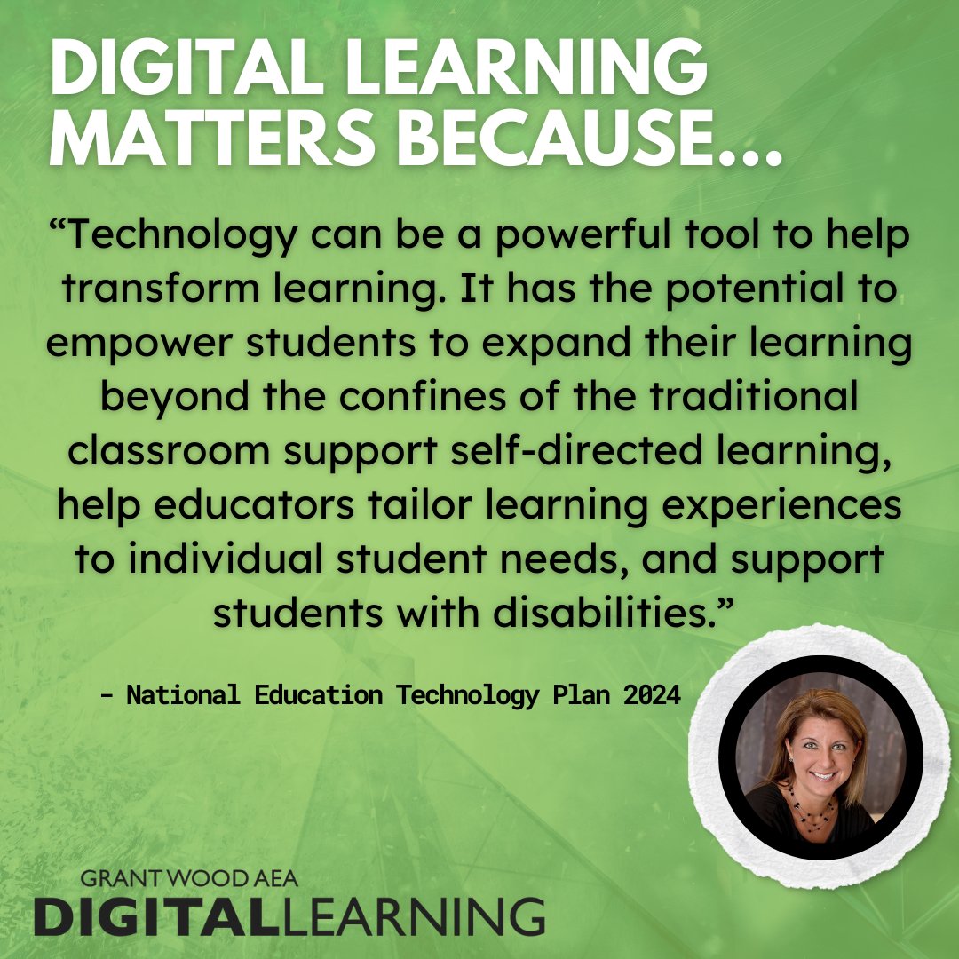 DLGWAEA's tweet image. Happy Digital Learning Day 2024!🎉🔎Did you know that the National Ed Tech Plan was launched in January from the Office of Ed Tech? tech.ed.gov/netp/ Take a look and follow what our team is doing to support the plan! #EveryDayAtAEA #iaedchat #itecia  #gwaea