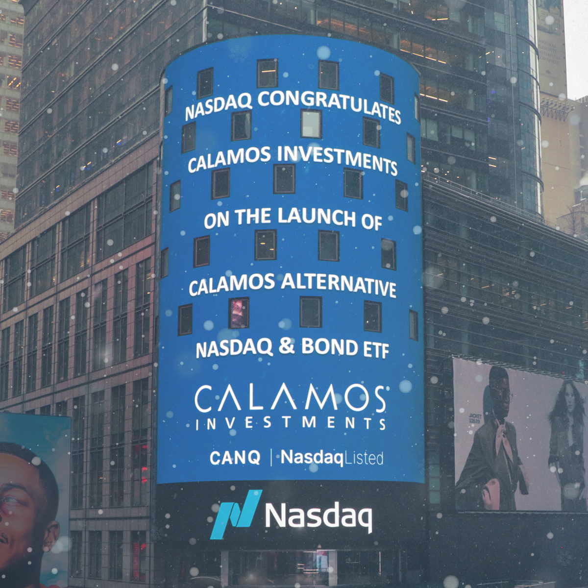 Not even an NYC snowstorm will dampen our ability to bring innovative, alternative investments to our clients.   Introducing $CANQ, Calamos Alternative Nasdaq & Bond ETF—offering options-based exposure to the largest & most recognized @Nasdaq-100® stocks: bit.ly/49gLew8