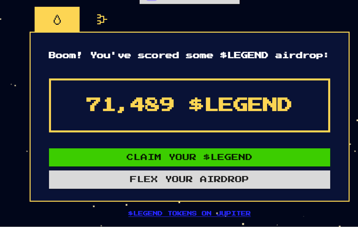 Yasushita02's tweet photo. to @DeFi_Land community
Sad! ๐
I do not get yet this drop 71,489 $LEGEND on https://t.co/encfpd1aLV for being a Legend๐ฅ๐
#LegendsOfSOL via @Legends_of_SOL https://t.co/DW68T6c4On