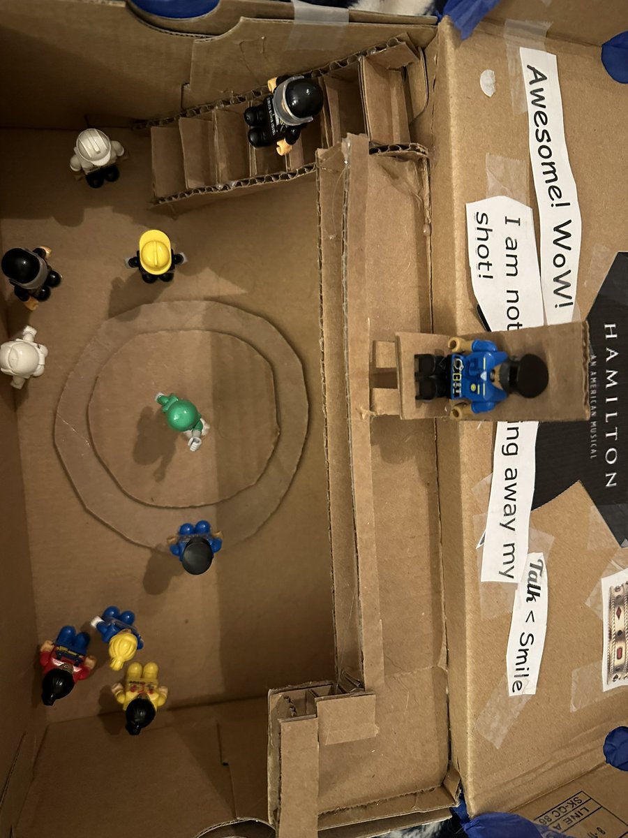 misplacedTNtwin's tweet photo. @Lin_Manuel @leslieodomjr @DaveedDiggs
My son is obsessed with @HamiltonMusical right now. He goes to been watching it every night. 
He asked me a question that I present to you. 
Was Hamilton murdered or assassin?
I also wanted to share a schools project he did. https://t.co/dGt4uCN9kh