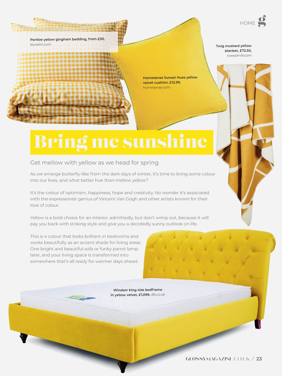 TwistedgiftedPR's tweet photo. Latest Glossy #Magazine page design... Lovely and bright #summer is on the way 💛💛💛 https://t.co/9lUc49lpv6