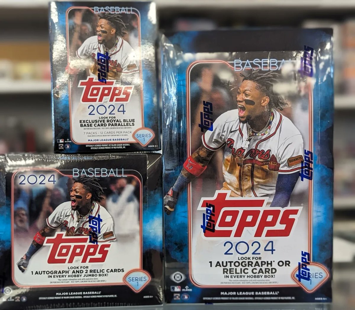 SportsCardsPlus's tweet photo. 2024 TOPPS SERIES 1 RELEASE DAY SPECIALS:
-Hobby Box ..... $ 84.95
-JUMBO Box ... $164.95
-Blaster Box .... $ 29.95
$3K VALENTINE'S DAY GIVEAWAY!
1st PRIZE: Wemby signed Spurs Jersey by Fanatics!
Questions?
Call SCP #SanAntonio at 210-524-2337 
#LetItRip #ToppsSeriesOne #Texas https://t.co/VmalHAQl5e