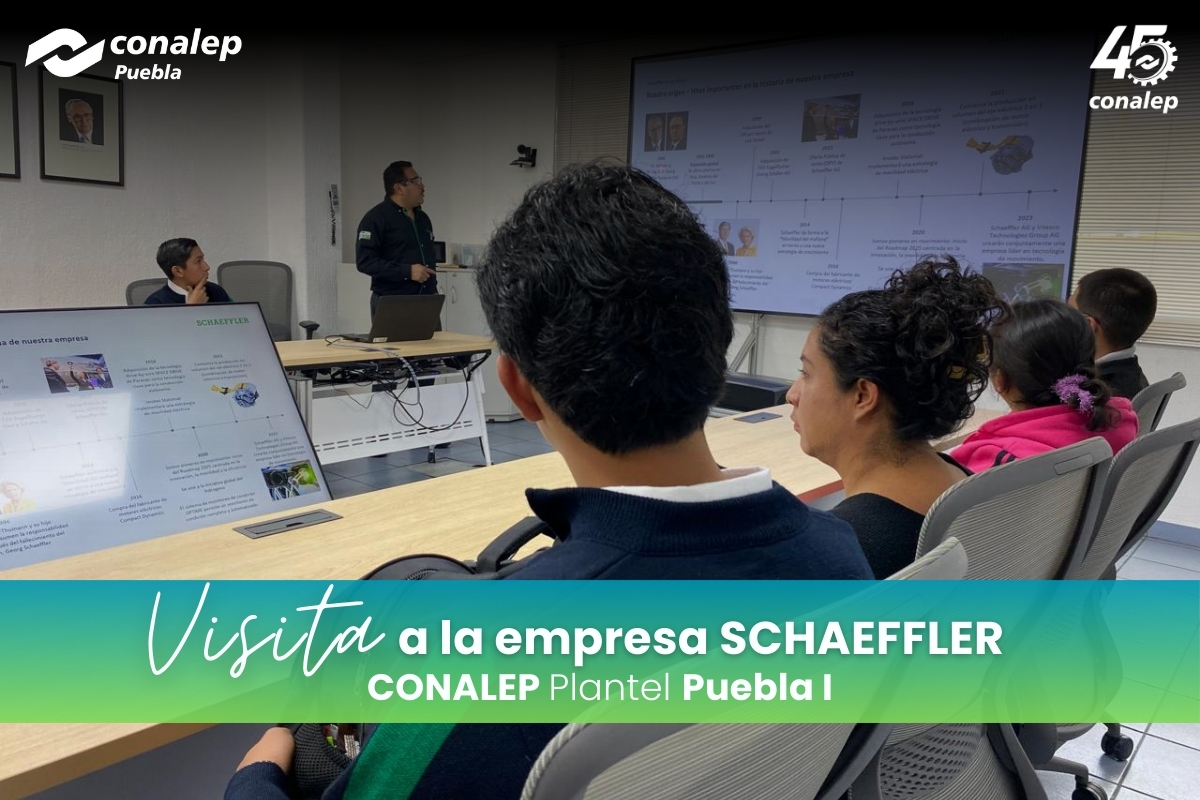 Conalep_Pue's tweet photo. 📸 ¡Qué tal nuestros aprendientes del Plantel Puebla I! Recorrieron las instalaciones de @SchaefflerGroup y conocieron los procesos que lleva a cabo esta empresa del ramo automotriz, proveedora de armadoras instaladas en la entidad. 🚘 #SomosConalep #ConalepTransforma 🟢⚡️ https://t.co/OuIpxdRuVD