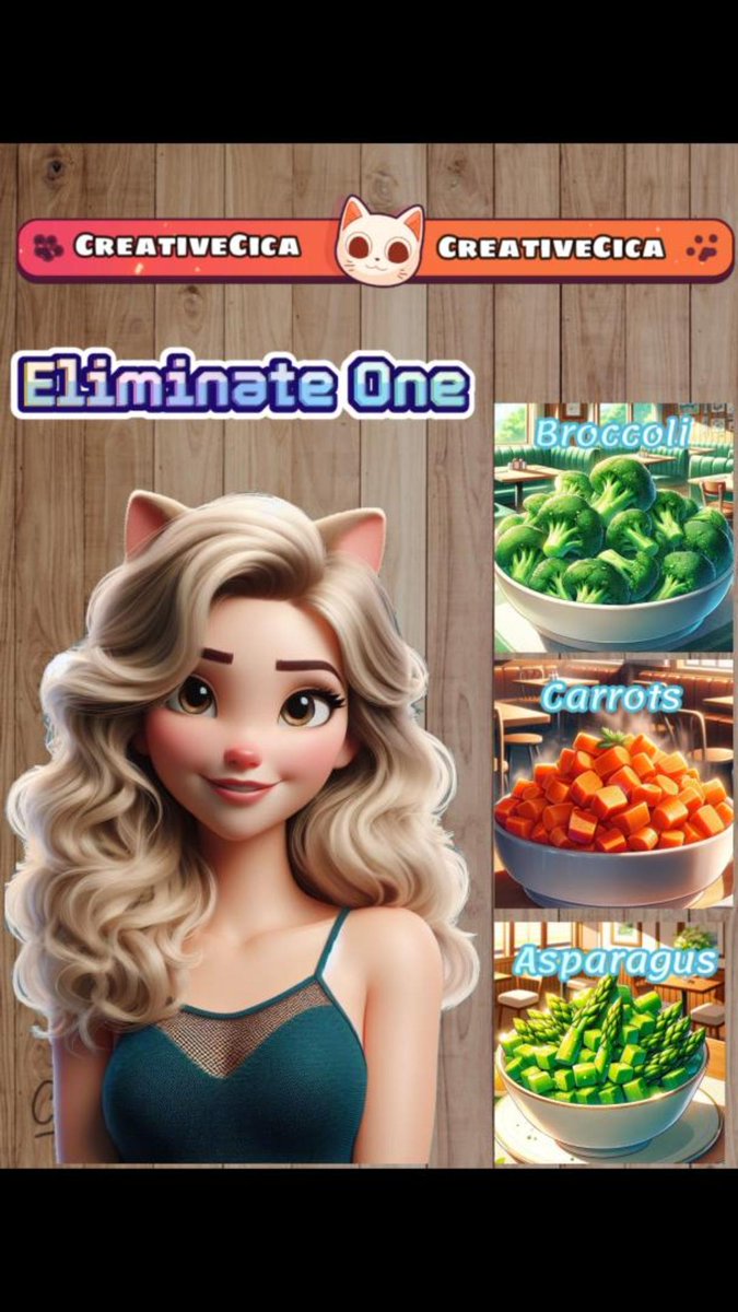 CreativeCica's tweet photo. Eliminate One!
If you had to pick, which would you eliminate first? Share your thoughts
#pickone #chooseone #gameplay #gamepick #food #hungry #share #sharing #like #comment #snacks #viral #tiktok #recipe #eliminate #eliminateone #pickone https://t.co/EU8TZqx2bd