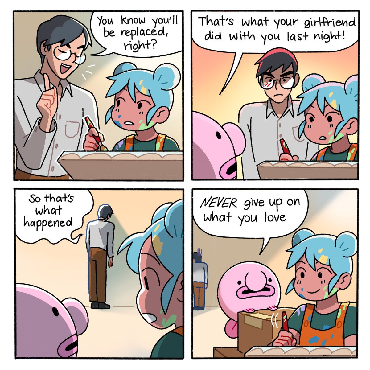 blobbynfriends's tweet image. For all the artists out there 😛💖 #blobby #webcomic