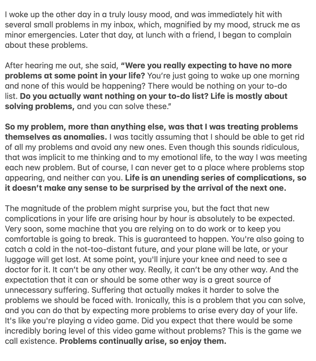 This little story from Sam Harris is one I'm constantly coming back to.