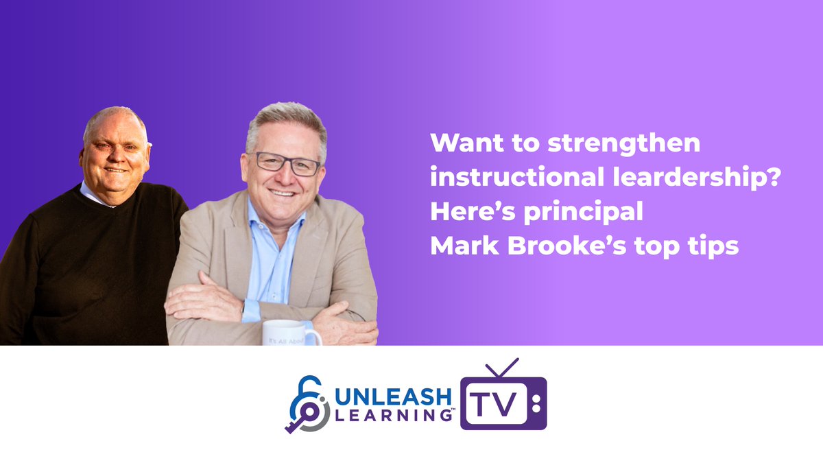 unleash_learnin's tweet photo. Want to strengthen instructional leadership?
Mark Brookes is the principal of Roleystone Community High School & he provided his top tips in an interview with #unleashlearningtv
Watch here: https://t.co/0I3u5kY2hN
#unleashlearningtv #instructionalleadership #principal https://t.co/AFMIavvlgH