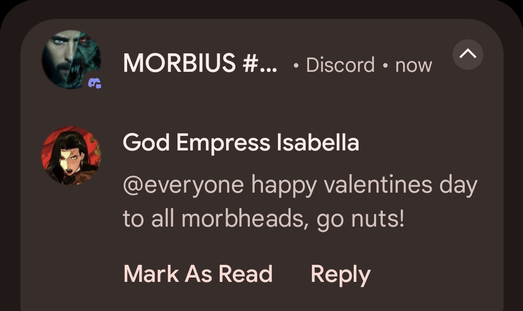 dittoronaldo's tweet photo. I need to leave the morbius server.
#morbingtime https://t.co/1HKLPsLY9j