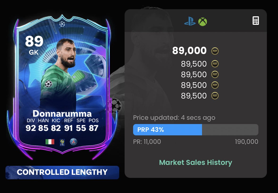 TragicallyBoss's tweet photo. Al concluir la jornada de hoy de la UCL, los upgrades confirmados de los #RTTF son los siguientes

🇫🇷 86-87 Mattéo Guendouzi
🇮🇹 89-90 Gianluigi Donnarumma https://t.co/JHy5Pjwawy