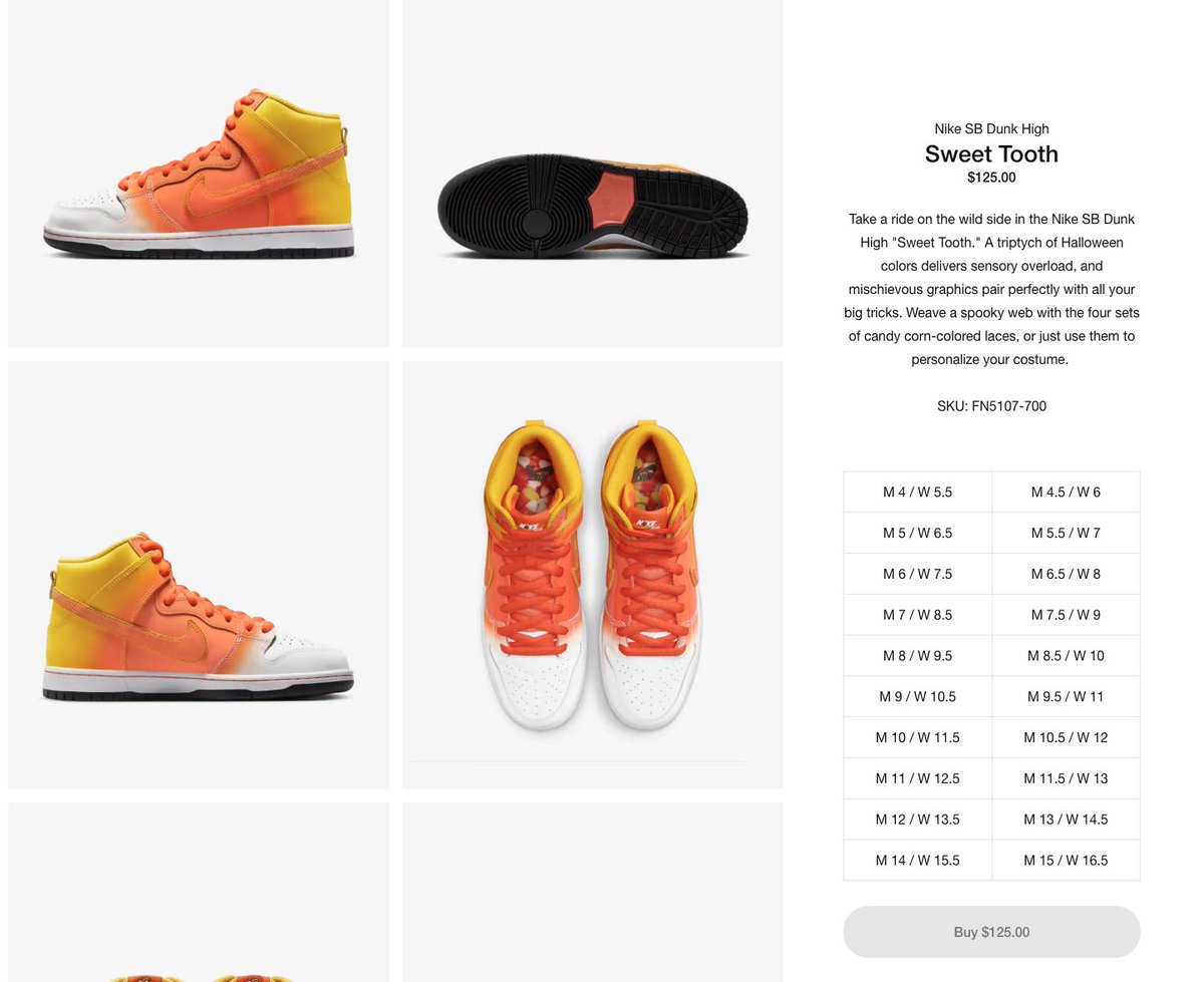 AD: RESTOCK
Nike SB Dunk High 'Sweet Tooth'

Shop -> howl.me/clDqf760hPi

Click on IN STOCK then scroll to product