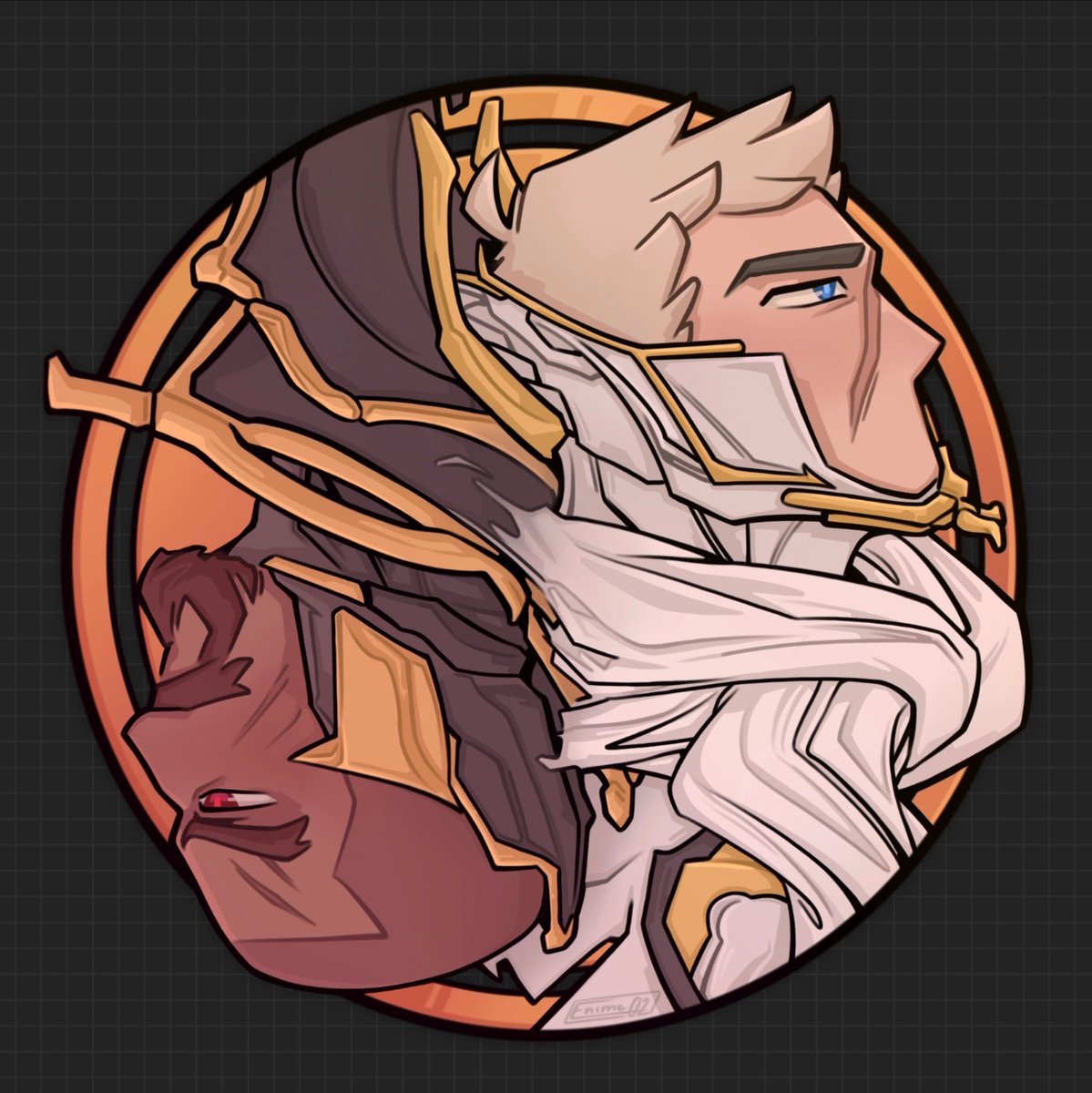 maybe… juuuuust maybe a Warframe Reaper76 Clan Emblem