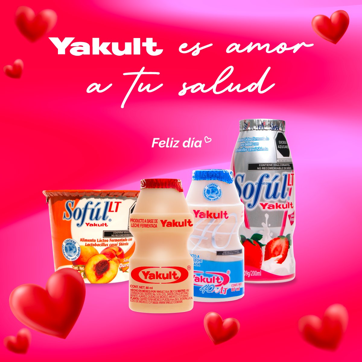 yakultmty's tweet photo. Este San Valentín, brinda amor y cuidado con Yakult.
Comparte el amor y la salud con cada sorbo. ¡Yakult es amor a tu salud! 💕
#sanvalentín #AmorIntestinal #YakultLove #yakult https://t.co/5dD1IIiNTp
