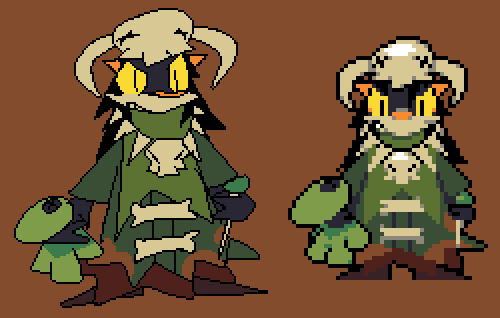 RaspJamGames's tweet image. Here's some concept art for my roguelike's next boss, the swamp hag!
What do you think?

Check out the demo in your browser on newgrounds.com/portal/view/91…

#roguelike #gamedev #indiedev #pixelart