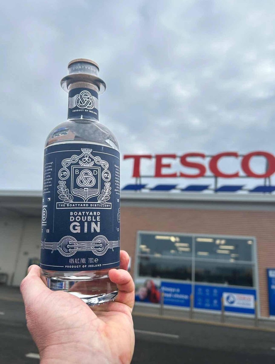 Great to see ⁦@BoatyardDistill⁩ double gin ⁦@Food_NI⁩ on sale in ⁦@TescoIrl⁩ stores @lovelocalsuccess