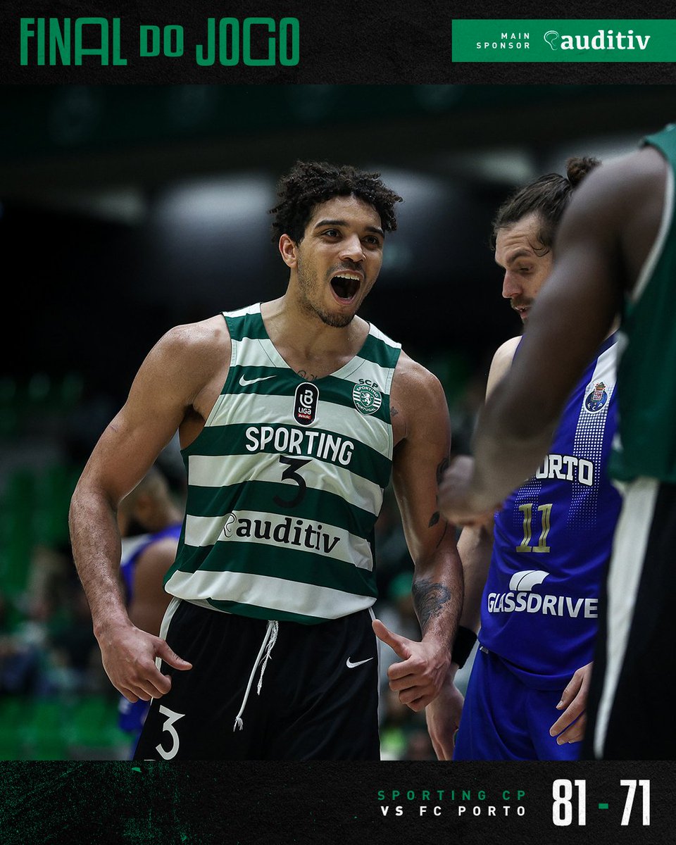 SCPModalidades's tweet photo. #BasquetebolSCP | ⏹️ O CLÁSSICO É NOSSO!!! 🏀 Os Leões vencem o FC Porto no Pavilhão João Rocha na 4.ª jornada do Grupo B da Taça Hugo dos Santos 💪

#SCPFCP // 81-71
