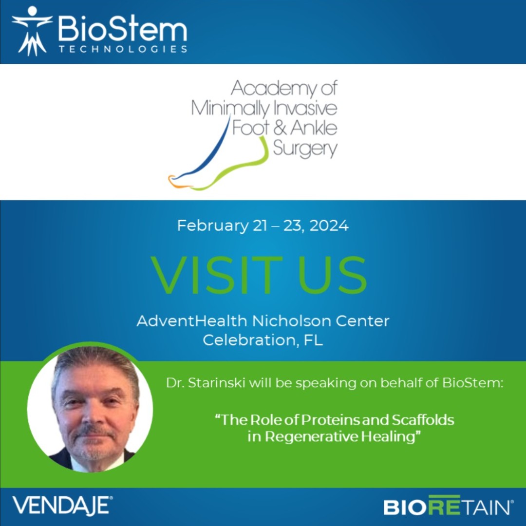 BSEM_Tech's tweet photo. The American Minimally Invasive Foot and Ankle Surgery seminar will be taking place in Celebration, FL, February 21 – 24. Dr. John Starinski will be speaking: “The Role of Proteins and Scaffolds in Regenerative Healing.” $BSEM #AMIFAS
Website: https://t.co/Iur4Z8iCr9 https://t.co/eMtoYUT3Oj