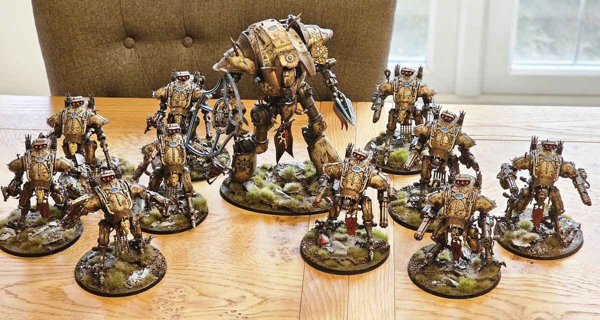 Decided the Chaos Knights would be the chosen army for the weekend at WHW GT. Travelling up with <a href="/EATBATSmitzy/">MITZY</a> &amp; his beautiful Imperial Knights. It was tough as I wanted to run the Nids too. But, one last hurrah with the CK. Look forward to rolling dice &amp; catching up with people.