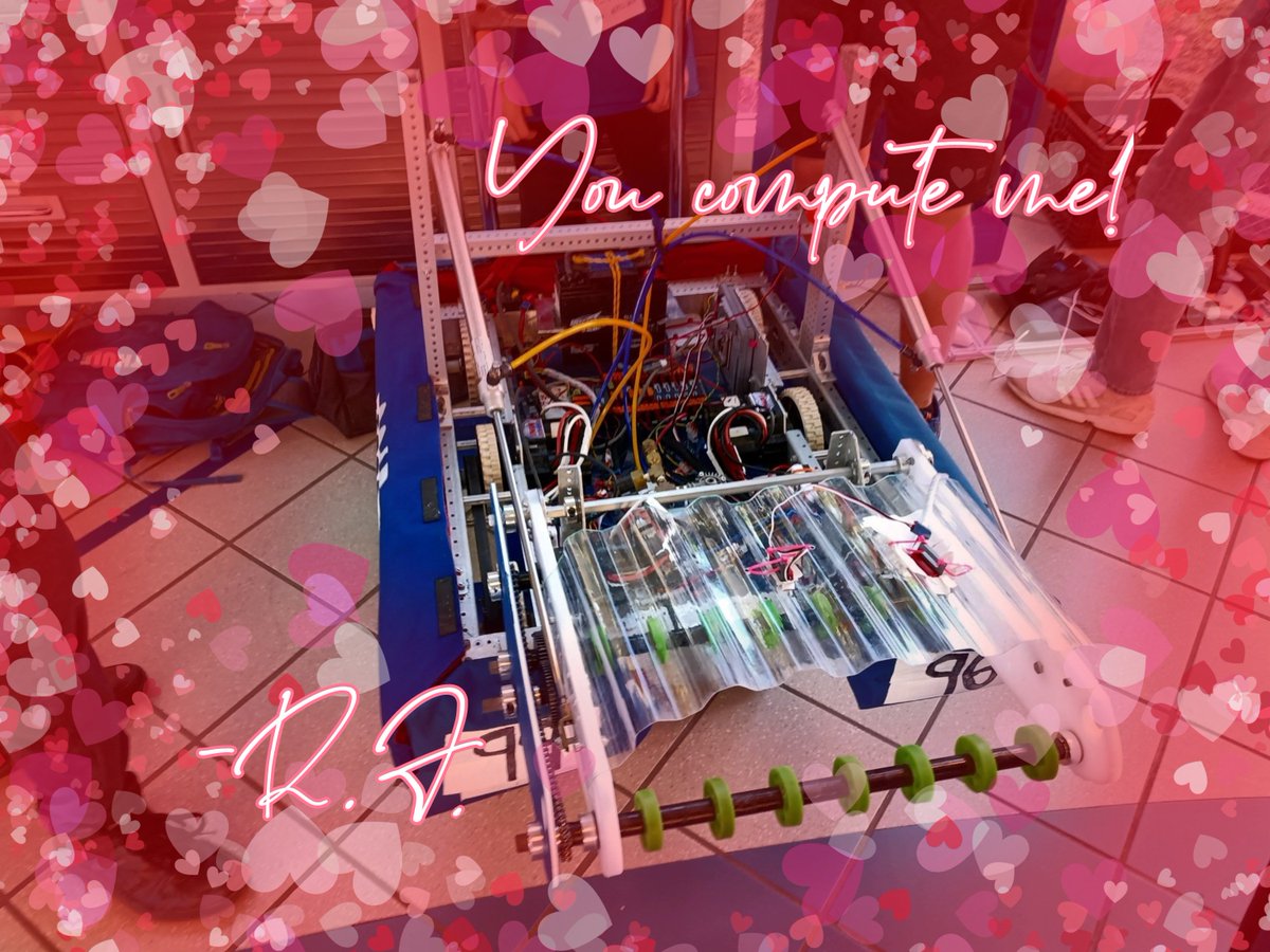 RoboticsDreher's tweet image. Rosie and R.J. would like to wish you a happy Valentine&apos;s Day 💙💙💙 @FIRSTweets #ValentinesDay #Robotics