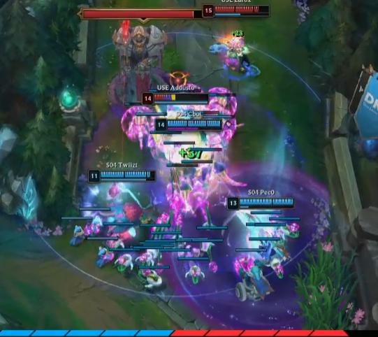 sininelol's tweet photo. Overall solid game from us today, but this one moment gave me a heart attack once again...

@Cboilol just went bot with his entire family...
...in the end we eeped through at Baron.

gg finish faker @SimpliLoL and @S04EsportsLoL https://t.co/jSLnyMxi0o
